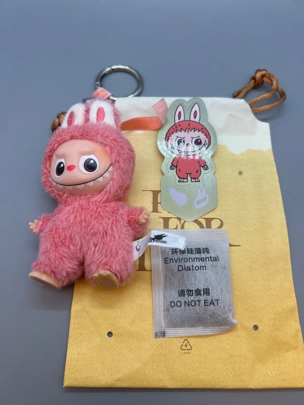 Authentic Labubu 4.0 Hidden Pink for Love 💖 Winter Olympic Snowboard Set